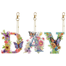 Load image into Gallery viewer, Double Sided Full Drill Keyring for Beginners Birthday Crafting Home Party Decor