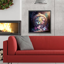 Load image into Gallery viewer, Diamond Painting - Full Round - butterfly clock (30*30CM)
