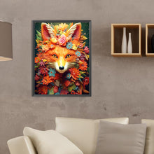 Load image into Gallery viewer, Diamond Painting - Full Round - fox and flower (30*40CM)