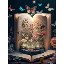 Load image into Gallery viewer, Diamond Painting - Full Round - butterfly and book (30*40CM)