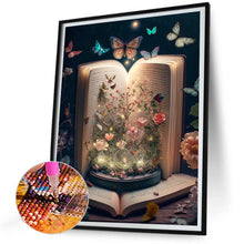 Load image into Gallery viewer, Diamond Painting - Full Round - butterfly and book (30*40CM)