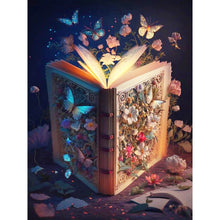 Load image into Gallery viewer, Diamond Painting - Full Round - butterfly and book (30*40CM)