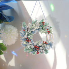 Load image into Gallery viewer, Special Shaped Crystal Painting Wreath Christmas for Home Window Door Decor Gift