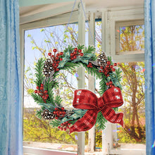 Load image into Gallery viewer, Special Shaped Crystal Painting Wreath Christmas for Home Window Door Decor Gift