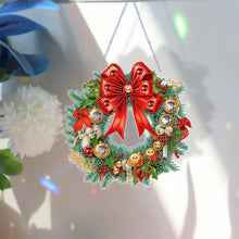 Load image into Gallery viewer, Special Shaped Crystal Painting Wreath Christmas for Home Window Door Decor Gift