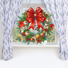 Load image into Gallery viewer, Special Shaped Crystal Painting Wreath Christmas for Home Window Door Decor Gift