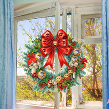 Load image into Gallery viewer, Special Shaped Crystal Painting Wreath Christmas for Home Window Door Decor Gift