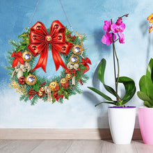 Load image into Gallery viewer, Special Shaped Crystal Painting Wreath Christmas for Home Window Door Decor Gift