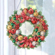 Load image into Gallery viewer, Special Shaped Crystal Painting Wreath Christmas for Home Window Door Decor Gift