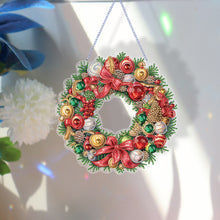 Load image into Gallery viewer, Special Shaped Crystal Painting Wreath Christmas for Home Window Door Decor Gift