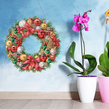 Load image into Gallery viewer, Special Shaped Crystal Painting Wreath Christmas for Home Window Door Decor Gift