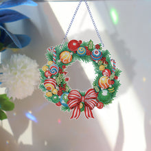 Load image into Gallery viewer, Special Shaped Crystal Painting Wreath Christmas for Home Window Door Decor Gift