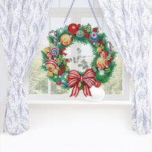 Load image into Gallery viewer, Special Shaped Crystal Painting Wreath Christmas for Home Window Door Decor Gift