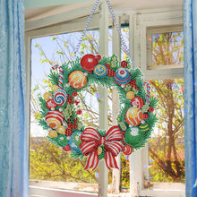 Load image into Gallery viewer, Special Shaped Crystal Painting Wreath Christmas for Home Window Door Decor Gift