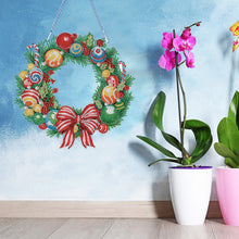 Load image into Gallery viewer, Special Shaped Crystal Painting Wreath Christmas for Home Window Door Decor Gift