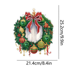 Load image into Gallery viewer, Special Shaped Crystal Painting Wreath Christmas for Home Window Door Decor Gift