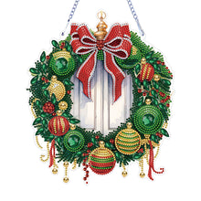 Load image into Gallery viewer, Special Shaped Crystal Painting Wreath Christmas for Home Window Door Decor Gift