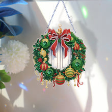 Load image into Gallery viewer, Special Shaped Crystal Painting Wreath Christmas for Home Window Door Decor Gift