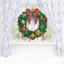 Load image into Gallery viewer, Special Shaped Crystal Painting Wreath Christmas for Home Window Door Decor Gift