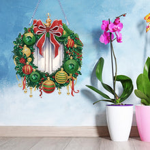Load image into Gallery viewer, Special Shaped Crystal Painting Wreath Christmas for Home Window Door Decor Gift