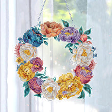 Load image into Gallery viewer, Special Shaped Crystal Painting Wreath Kit Acrylic Diamond Art Painting Garland