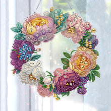 Load image into Gallery viewer, Special Shaped Crystal Painting Wreath Kit Acrylic Diamond Art Painting Garland