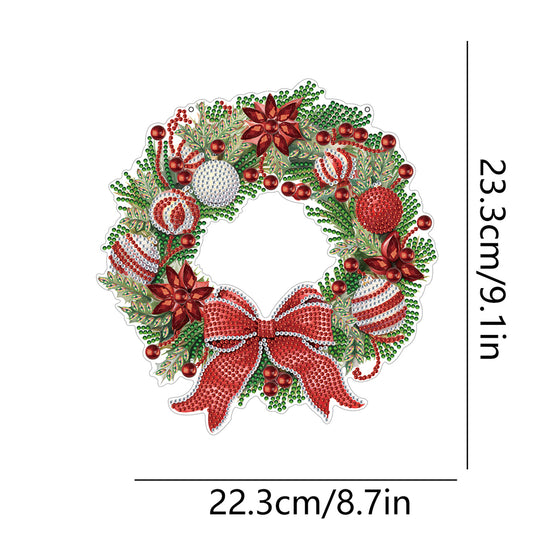 Special Shaped Crystal Painting Wreath Kit Acrylic Diamond Art Painting Garland