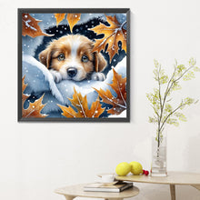 Load image into Gallery viewer, Diamond Painting - Full Round - snow puppy (30*30CM)