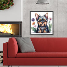 Load image into Gallery viewer, Diamond Painting - Full Round - Yorkshire puppy (30*30CM)