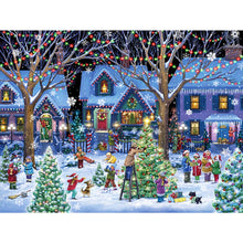 Load image into Gallery viewer, Diamond Painting - Full Square - Christmas street scene (40*30CM)