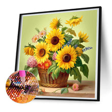 Load image into Gallery viewer, Diamond Painting - Full Round - sunflower bouquet (30*30CM)