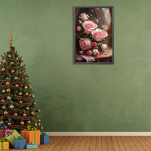 Load image into Gallery viewer, Diamond Painting - Full Round - Pink Rose (40*60CM)