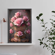 Load image into Gallery viewer, Diamond Painting - Full Round - Pink Rose (40*60CM)
