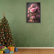 Load image into Gallery viewer, Diamond Painting - Full Round - Pink Rose (40*60CM)