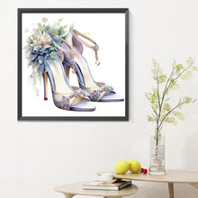 Load image into Gallery viewer, Diamond Painting - Full Round - flower high heels (30*30CM)