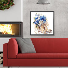 Load image into Gallery viewer, Diamond Painting - Full Round - flower high heels (30*30CM)