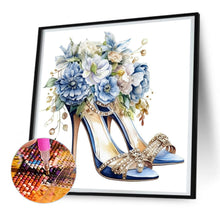 Load image into Gallery viewer, Diamond Painting - Full Round - flower high heels (30*30CM)