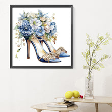 Load image into Gallery viewer, Diamond Painting - Full Round - flower high heels (30*30CM)