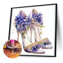 Load image into Gallery viewer, Diamond Painting - Full Round - flower high heels (30*30CM)
