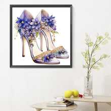 Load image into Gallery viewer, Diamond Painting - Full Round - flower high heels (30*30CM)