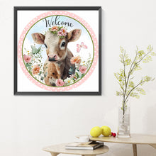 Load image into Gallery viewer, Diamond Painting - Full Round - dairy cow (30*30CM)