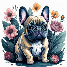 Load image into Gallery viewer, Diamond Painting - Full Round - Flower Shar-Pei (30*30CM)