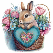 Load image into Gallery viewer, Diamond Painting - Full Round - Flower Rabbit (30*30CM)