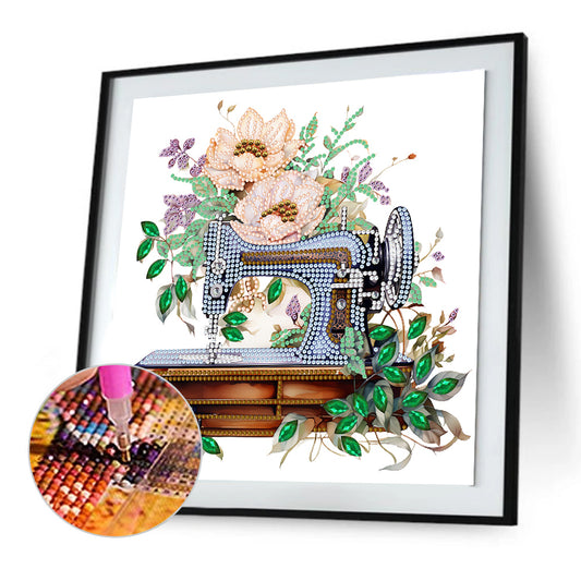 Diamond Painting - Partial Special Shaped - nostalgic memory (30*30CM)
