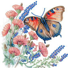 Load image into Gallery viewer, Diamond Painting - Partial Special Shaped - Flower fragrance and butterfly dance (30*30CM)