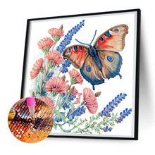 Load image into Gallery viewer, Diamond Painting - Partial Special Shaped - Flower fragrance and butterfly dance (30*30CM)