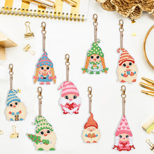 Load image into Gallery viewer, 8PCS Double Sided Special Shape Diamond Painting Art Keychain Pendant Cute Dwarf