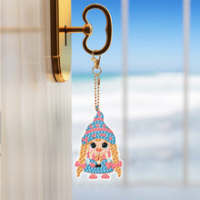 Load image into Gallery viewer, 8PCS Double Sided Special Shape Diamond Painting Art Keychain Pendant Cute Dwarf