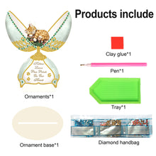 Load image into Gallery viewer, Wooden Crystal Painting Desktop Kit Eggbreaker Cat Carousel Eggbreaker Butterfly
