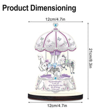 Load image into Gallery viewer, Wooden Crystal Painting Desktop Kit Eggbreaker Cat Carousel Eggbreaker Butterfly